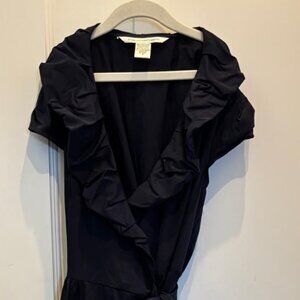 Diane von Furstenberg Navy Dress - Size 6